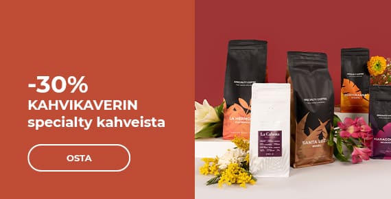-30% KAHVIKAVERIN specialty kahveista