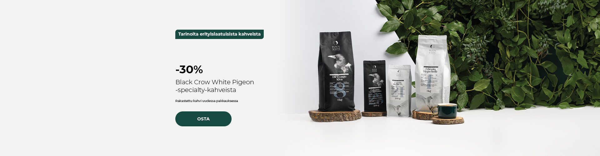 -30% Black Crow White Pigeon -specialty-kahveista